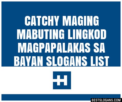 100+ Catchy Para Sa Bayan Slogans 2024 + Generator.